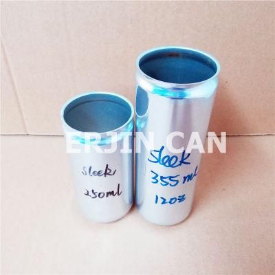 Aluminum Sleek Can 250ml 330ml for Beer and Soft Drinnks