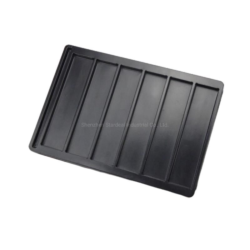 Black Plastic Vacuum Thermoforming Antistatic ESD Electronic Tray