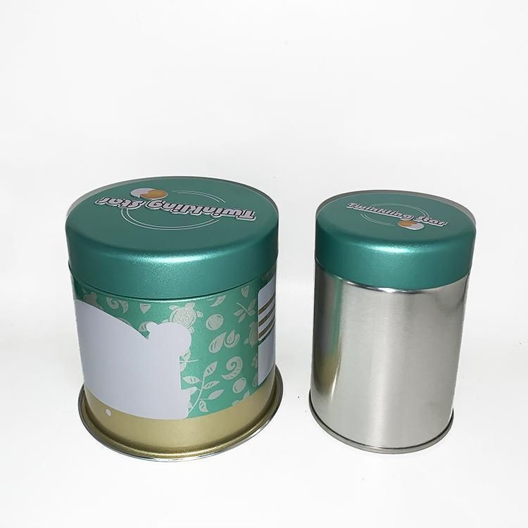 Factory Price Round Shape Coffee Tea Chocolate Printing Tin Box