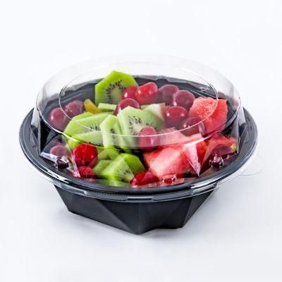 Clear Transparent Hinged Packing Fruit Plastic Cake Box