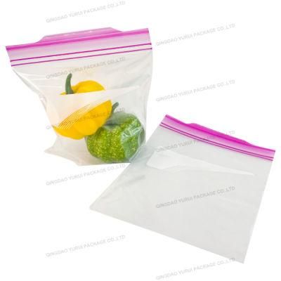 LDPE Double Click Zipper Bag with Easy Open Tab