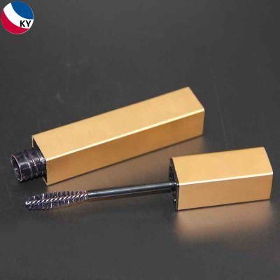 Square Rose Gold Mascara Tube for Essential Oils Brush Type with Comb Mascara Container