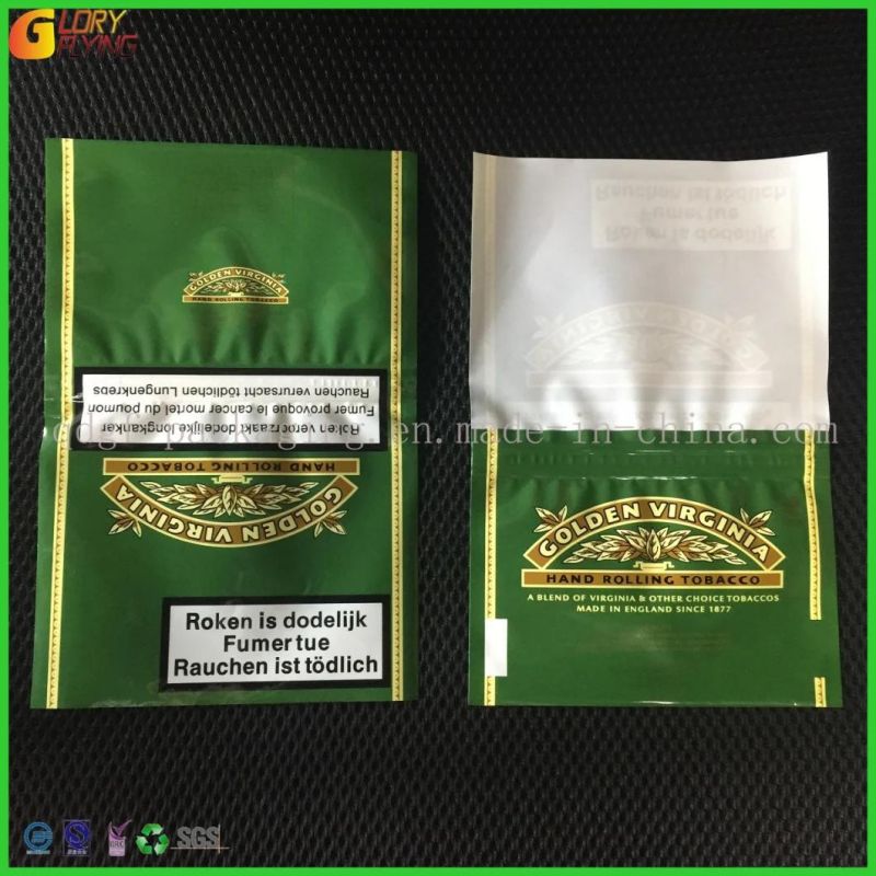 Tobacco Pouch/ Plastic Hand Rolling Bags with Zipper/ Cigar Packaging