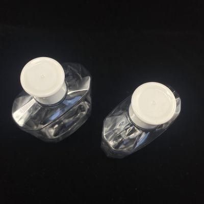 Empty 500ml Boston Round Plastic Squeeze Shampoo Bottle