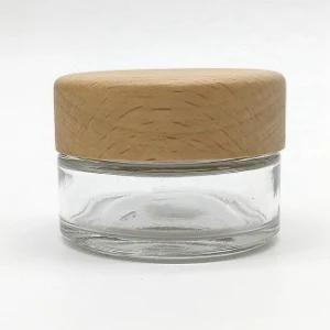 4oz Glass Jar with Child Resistant Bamboo Lid