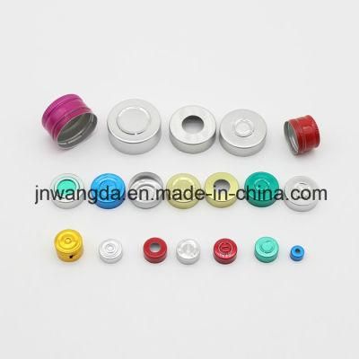 GMP Certified 13mm 20mm 32mm Flip off Caps Aluminum Caps for Pharma Glass Vial