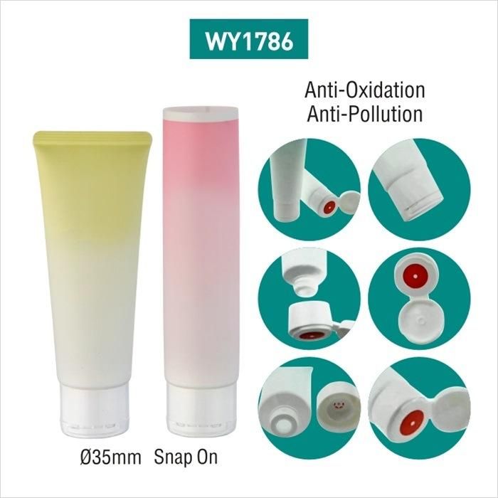 Winpack Hot Selling Lotion Colorful Plastic Cosmetics Tube for Face Wash Packing Cosmetic Packaging Plastic Tube Gradient Color Cream Tube Packaging