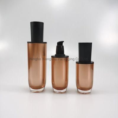 30ml 50ml 100ml Round Pink Acrylic Emulsion Bottle Foundation Bottle for Essence