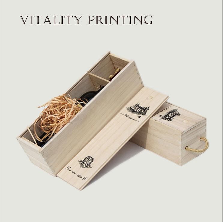 Wholesale Customized Eco-Friendly Cheap Competitive Paulownia Wooden Boxes for Wine Liquor Storage and Gift Packaging
