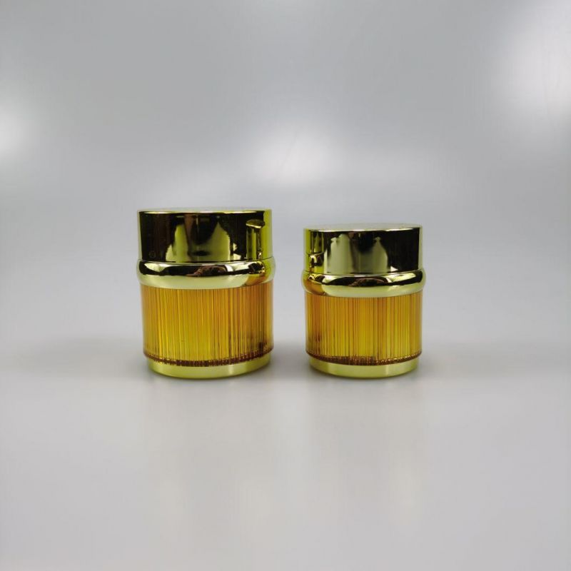 30g 50g Gold Acrylic Jar Cosmetic Packaging Empty Acrylic Jar Cream Jar Use Skin Care Cream