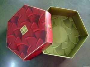 Printed Hexagon Rigid Paper Gift Box