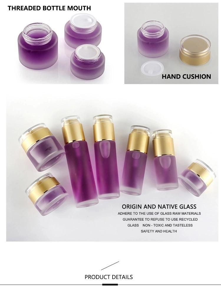 Fashionable Packaging Cosmetic Empty Round Bottle Set