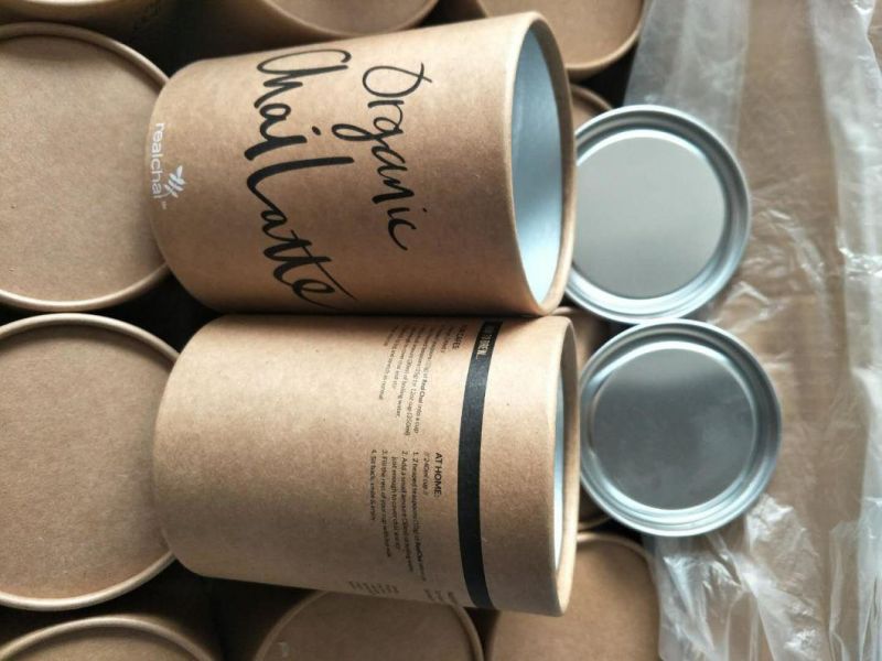 Powder Canister Packaging Cardboard Collagen Powder Paper Tube