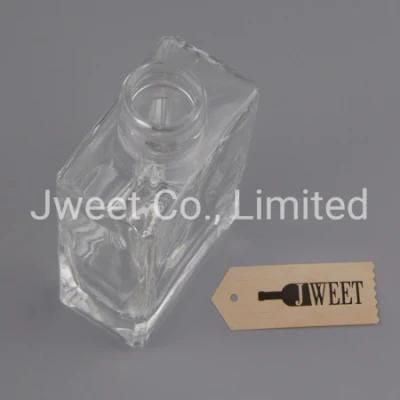 Rectangular Crystal 100ml Mini Glass Liquor Vodka Bottle