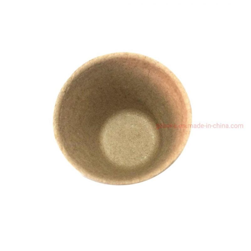 Custom Biodegradable Waterproof Nursery Cup for Green Plant Seedling Cardboard Plant Pot