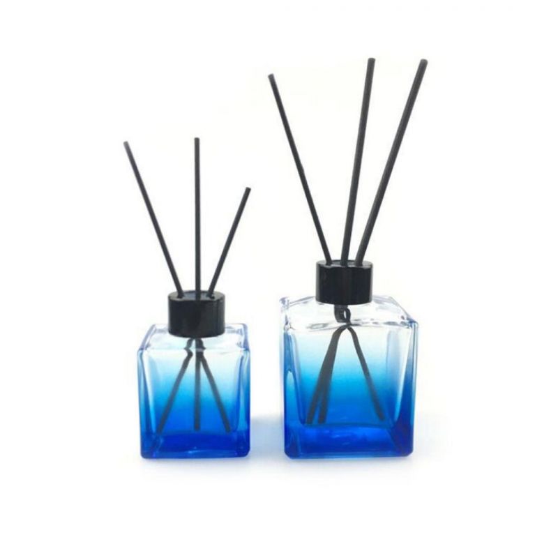 High Quality Clear Empty Aroma Reed Diffuser 200ml Diffuser Square Glass Bottle