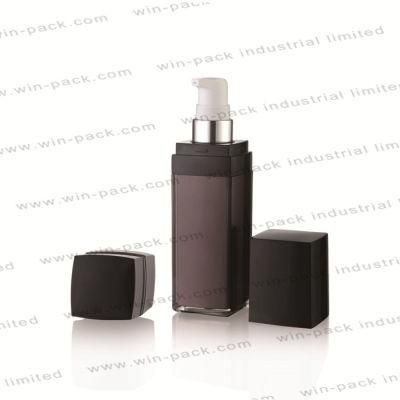 15ml 30ml 140ml Luxury Dark Black Acrylic Lotion Sprayer Bottle