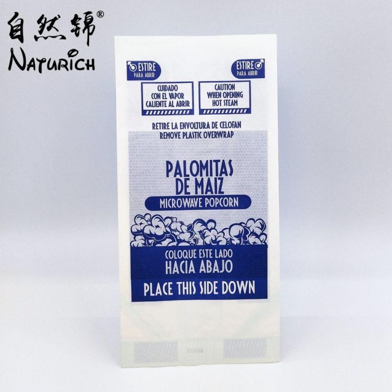 Microwave Popcorn Paper Bag with Neutral Printing