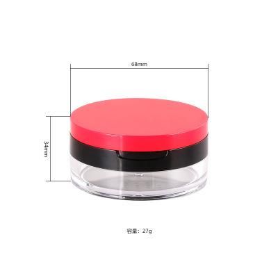 27g Fancy Hot Sale Makeup Plastic Loose Powder Packaging Loose Powder Box