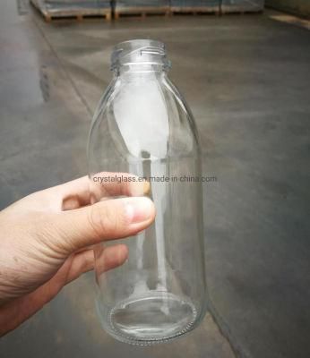 1L Big Capacity Milk Glass Bottle on Hot Sale