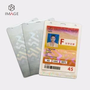 Custom Transparent Hologram Pouch for IDS Hot Lamination