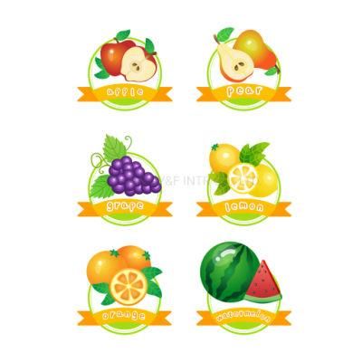 Vinyl Fruit Juice Bottle Sticker Printing Label Roll Sticker Label