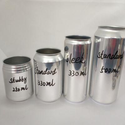 200ml 250ml 330ml Sleek Slim Aluminum Beverage Can for Wholesale