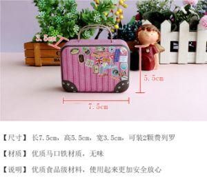 Jewelry Box Small Hand Box Happy Candy Box Cartoon Small Tin Box Packing Box Handbag Tin Box