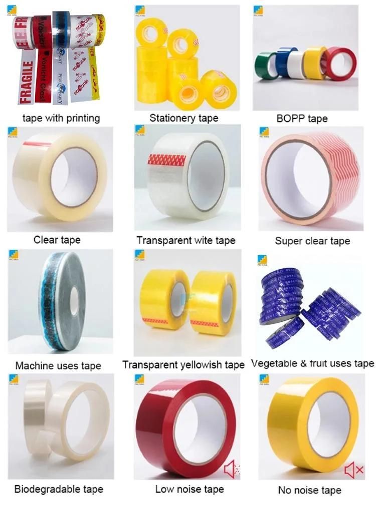 Clear BOPP Jumbo Roll Printed Packing OPP Self Adhesive Tape