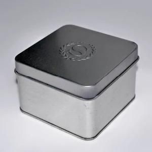 Square Metal Box, Embossing, Exquisite