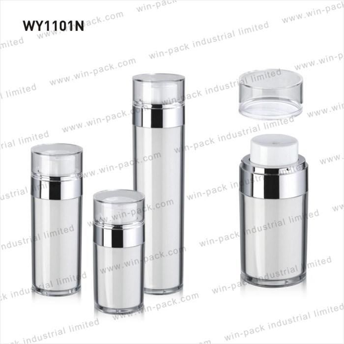 Hot Sale Round 50ml Airless Pump Bottle for Cosmetic Skincare Use 30ml 50ml 100ml