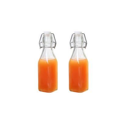 250ml-300ml Juice Beverage Milk Kombucha Glass Bottles with Flip Top