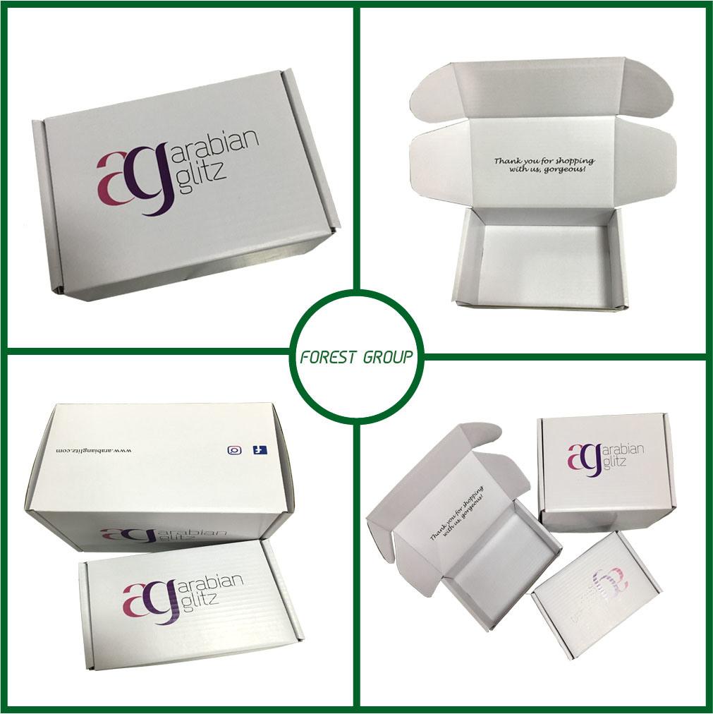 OEM Custom Order High Gloss White Cardboard Box Corrugated