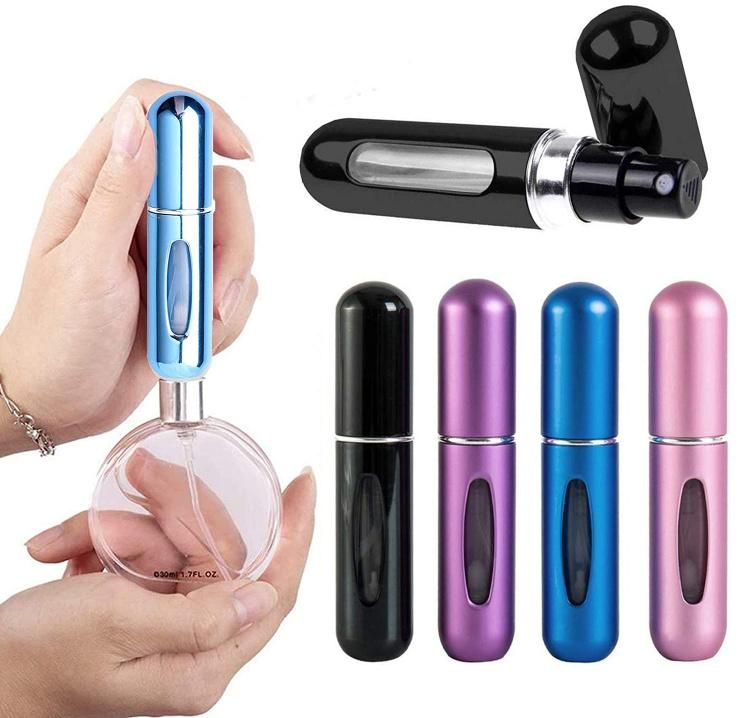 Custom 5ml 8ml Empty Travel Pocket Refillable Mist Spray Bottle Mini Cosmetic Perfume Bottle