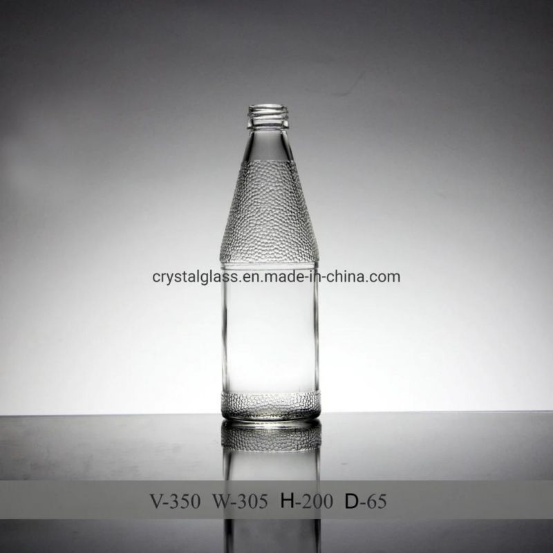 High Carbonated Beverage Glass Bottle with Crown Cap