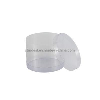 Round PVC Pet Clear Plastic Cylinder Container
