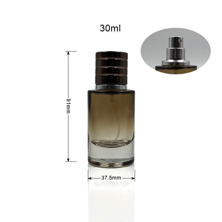 Custom Clear Round Empty 50ml 100ml Luxury Glass Spray Perfume Bottle