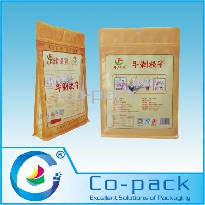 Pet Plastic Pouch with Zipper for Pine Nut Packaging