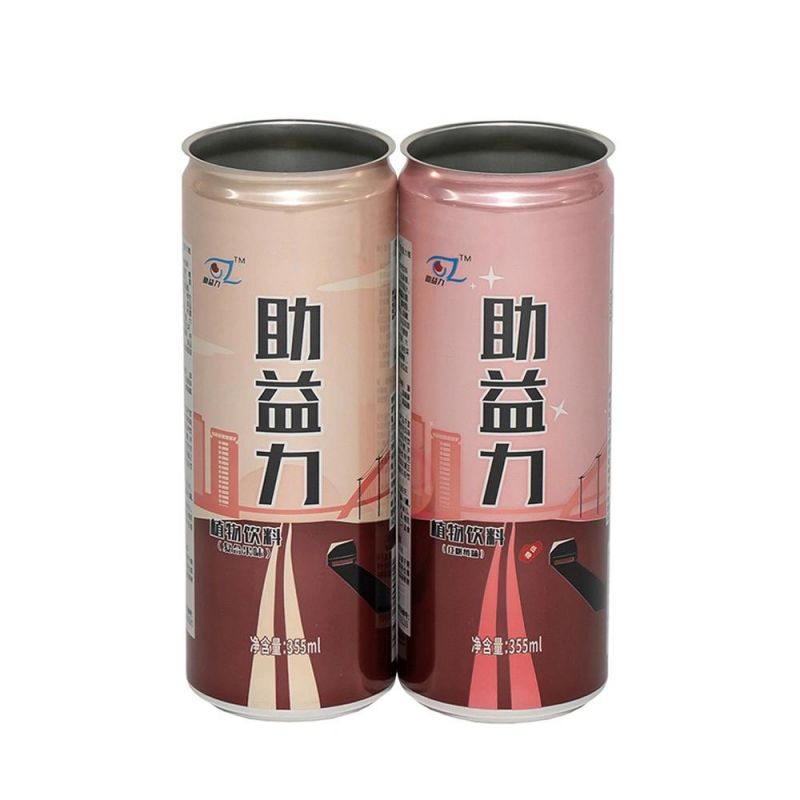 Sleek 355ml Aluminum Beverage Cans with 202 Sot Can Ends