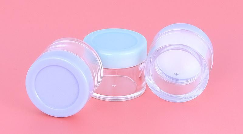 10g Empty Cute Transparent Clear Jar for Makeup Packaging