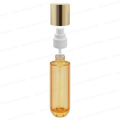 80ml 100ml 120ml Yellow Color Cosmetic Glass Lotion Bottles for Skincare Packaging