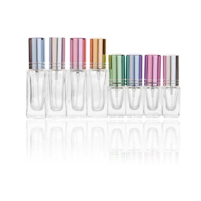 High Quality in Stock Clear Frosted Portable Spray Automizer Mini Perfume Bottle Set Glass Perfume Bottle Fragrance Bottle