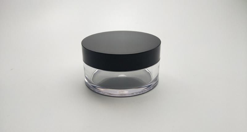 30g 50g 100g 150g Plastic Body Cream Jar Cream Container with Black Lid