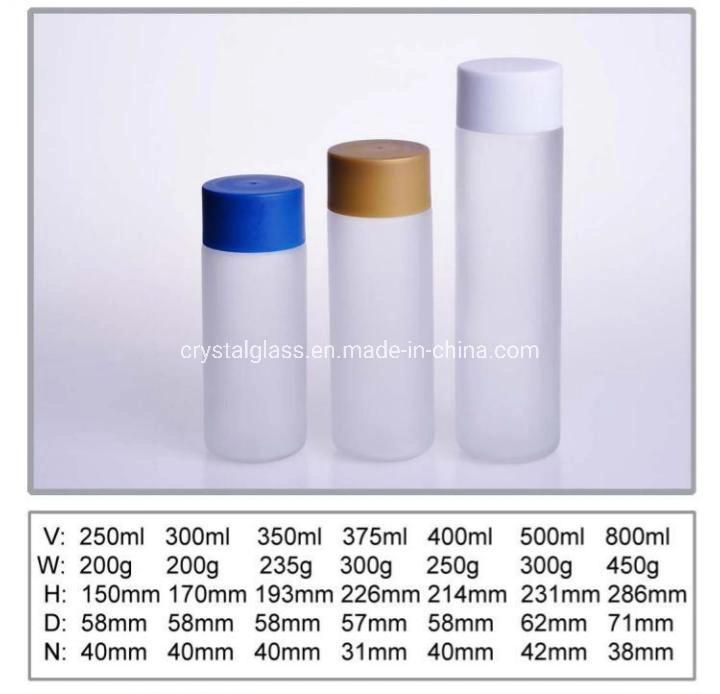 400ml Cylinder Voss Mineral Water Glass Bottle with Screw Cap Free Sample