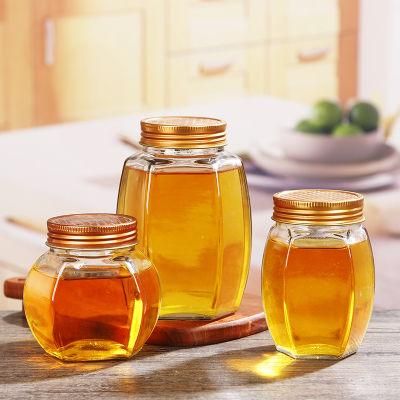 10ml 50ml 100 Ml Wholesale Clear Customization Glass Square Jar for Honey Hot Sauce Jam Can