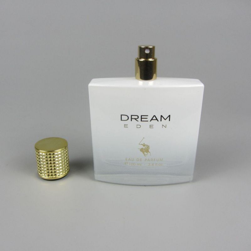 100ml Square Refillable Perfume Spray Bottle with Plastic Cap