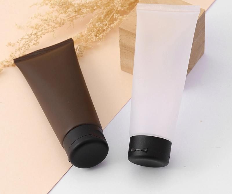 Brown PE Shampoo Container Plastic Tube Package for Cream