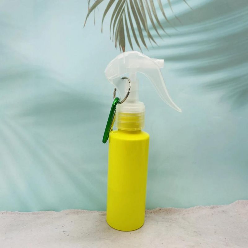 Empty100ml Shaped Pet Bottle Plastic Spray Bottle Pet with Trigger Sprayer & Clasp