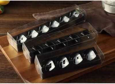 Macaron Transparent Plastic Blister Box with Insert Tray