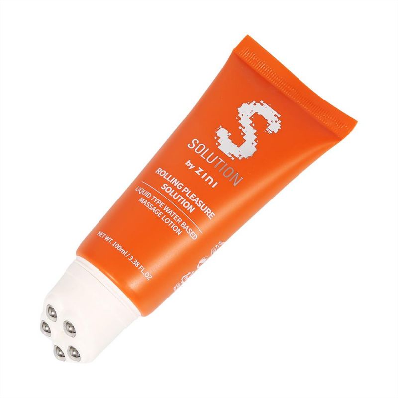 Slimming Massage Function 150ml Cream Soft Massage Tube with Stainless Steel Roller Ball for Body Massage Packaging Tube